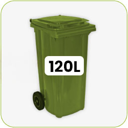 Contenedor de 2 ruedas de 120L 2