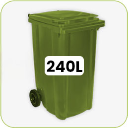 Contenedor de 2 ruedas de 240L 2